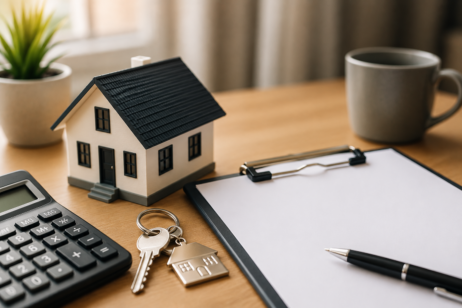 Hidden costs of buying a home in Ontario - house model with keys and calculator